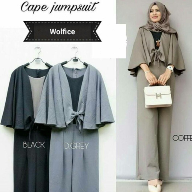 READY STOCK Muslimah Fashion Tunic Tunik Cullotes One Set 