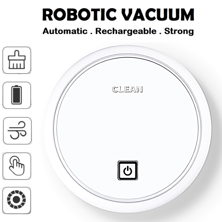 Rechargeable Smart Robotic Vacuum Anti Falling Mop Cleaner Auto Robot Sweeping Brushing Cleaning Floor Suction