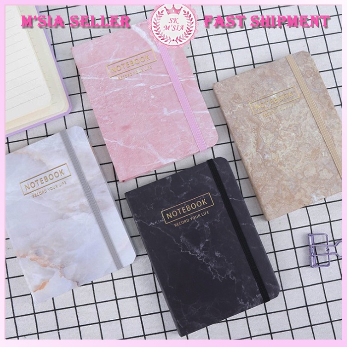 A5 Notebook Hardcover Classic Marble Colour High Quality Notebook