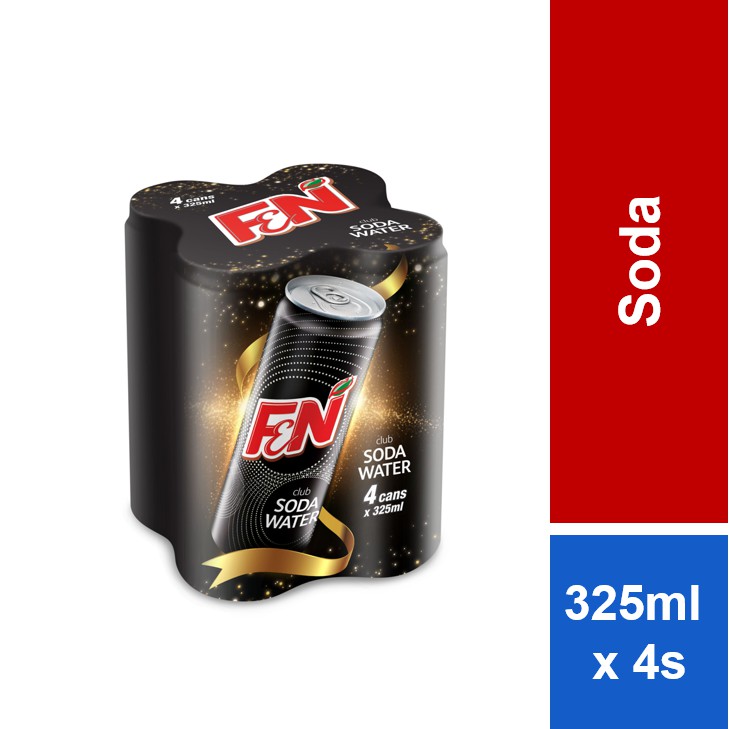 F&N Club Soda 325ml x 4s | Shopee Malaysia