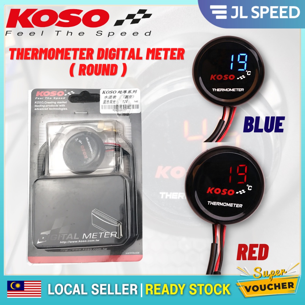 ORIGINAL KOSO TAIWAN THERMOMETER / THERMOSENSOR WATER TEMPERATURE ...