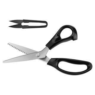 serrated scissors fabric