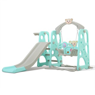 indoor swing and slide set