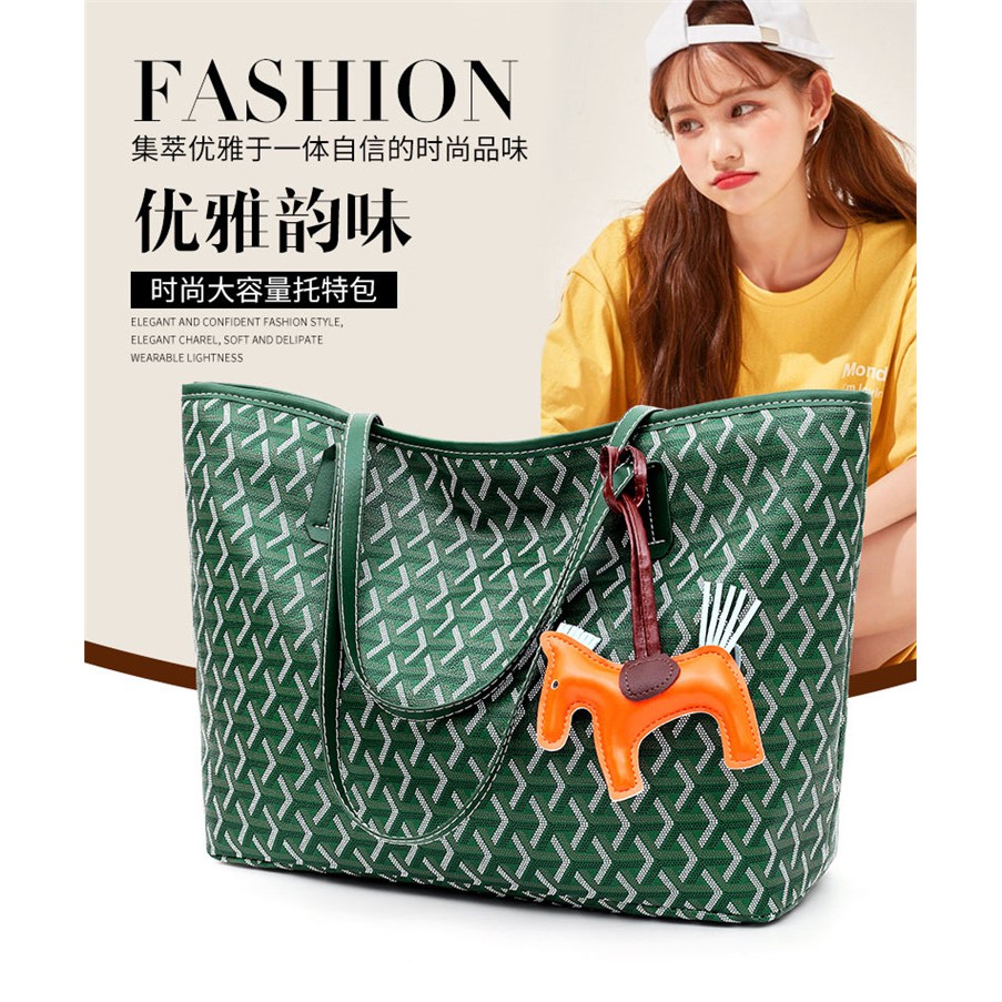 Emo Goyard Tote Bag Korea Fashion Women Handbag Tote Bag Large Capacity Portable Shopping Bag Fashion Shoulder Bag Shopee Malaysia