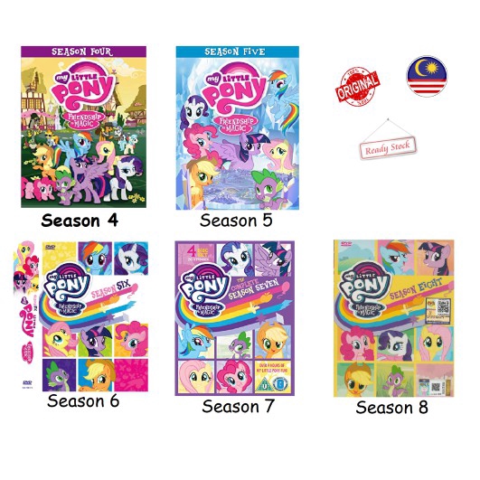 READY STOCK SELANGOR My Little Pony Friendship Is Magic TV Series Anime Cartoon DVD Season 4/5/6/7/8