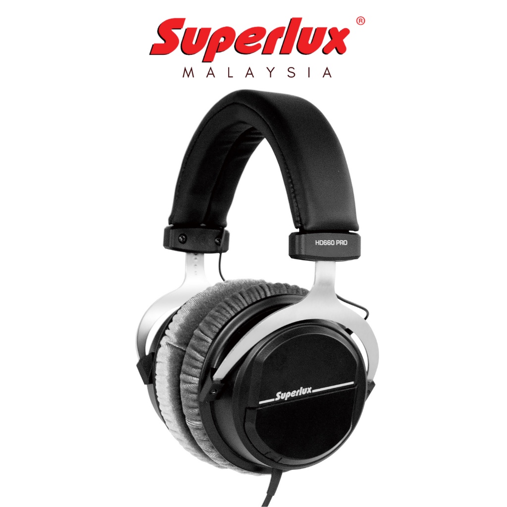 SUPERLUX HD660 PRO SERIES CLOSED BACK HEADPHONE (OVER-EAR HP/ DYNAMIC ...