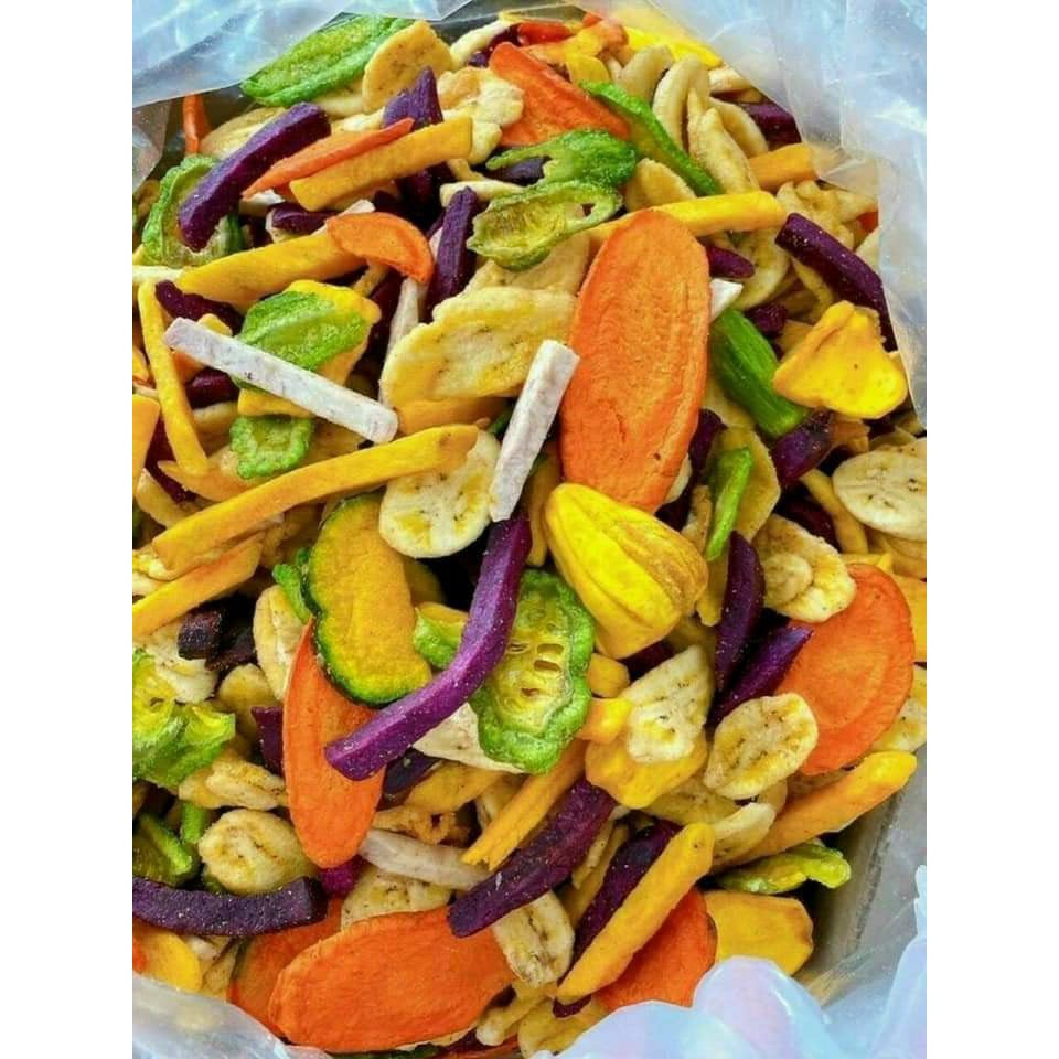 Ready stock 500g Mixed dried fruit / KEREPEK SAYUR/Mixed Dried Vegetables & Fruits