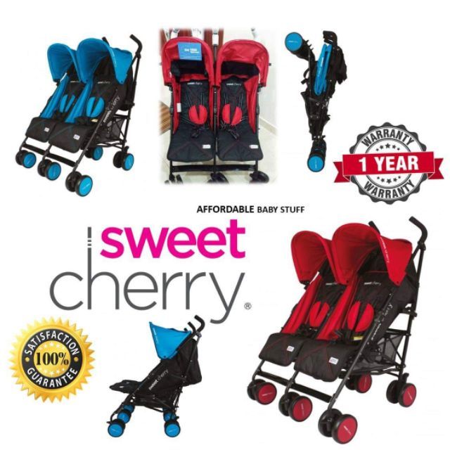 sweet cherry twin stroller