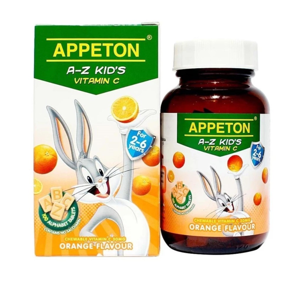 Appeton AZ Kid's Vitamin C Orange 100'S Shopee Malaysia