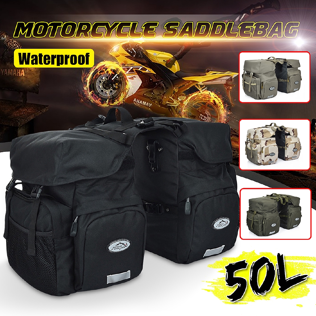 canvas motorcycle luggage