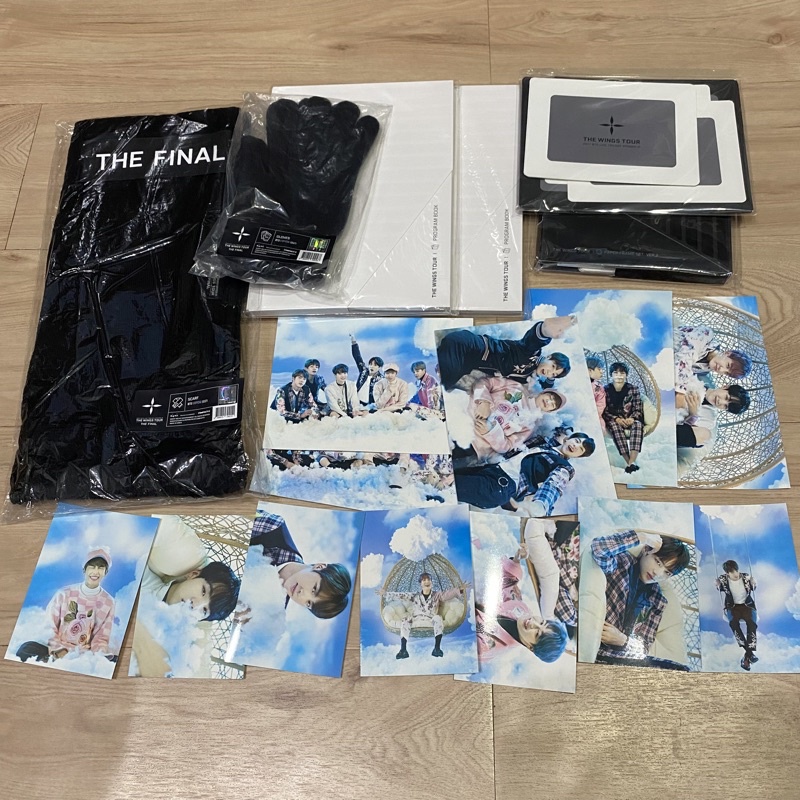 CLEARANCE OFFICIAL BTS WINGS TOUR The Final Merchandise Scarf Gloves Program Book Lucky Box Rare