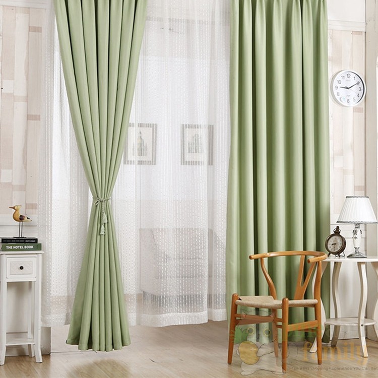 Blackout Thermal Solid Window Curtain Mura Shopee Malaysia