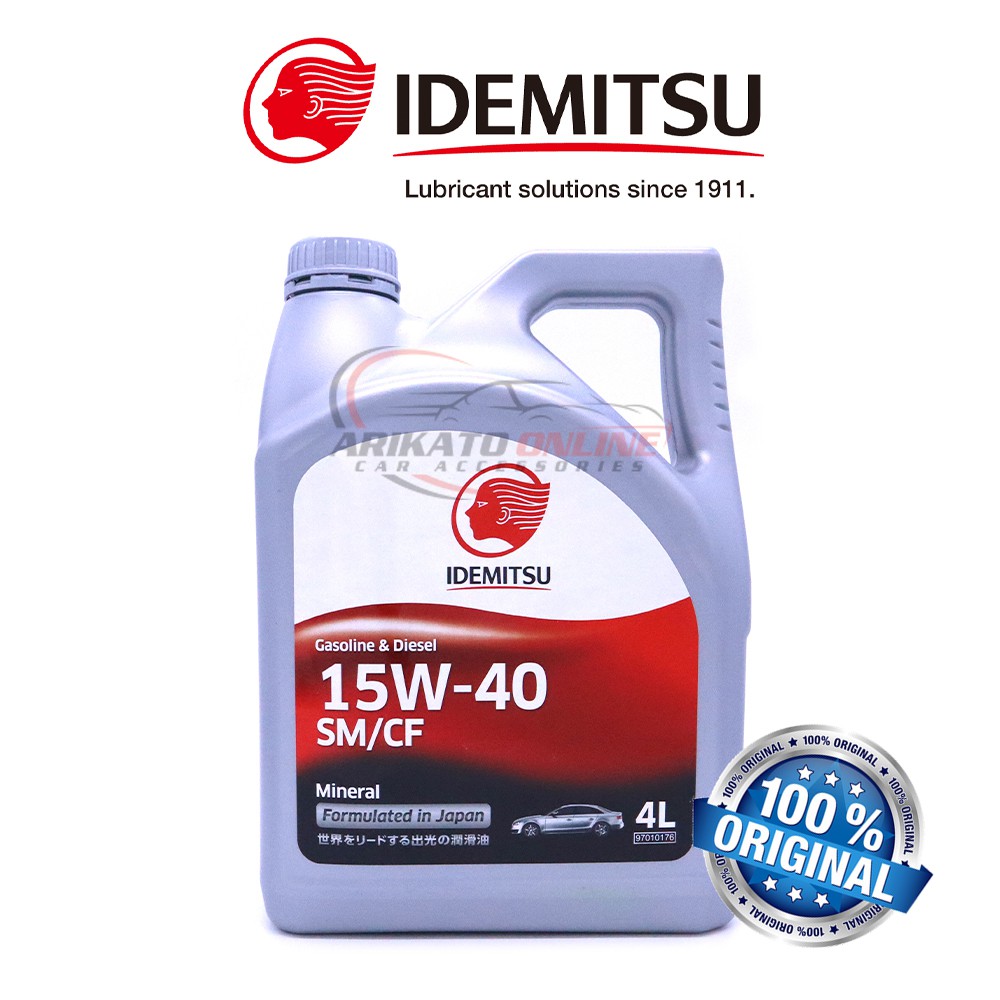 IDEMITSU 15W40 SM/CF Mineral Engine Oil (4L) Shopee Malaysia