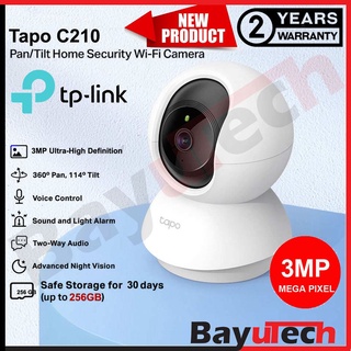 [Ready Stock] TP-Link Tapo C110 / C210 3MP Full HD Pan / Tilt Wireless WiFi CCTV Home Security Surveillan IP Camera CCTV