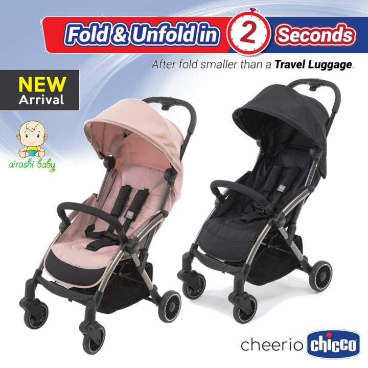 Chicco Cheerio Auto Folding Compact Stroller (Free Rain Cover