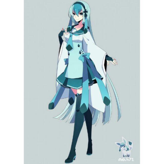 Glaceon Eeveelution Gijinka Cosplay Costume Shopee Malaysia