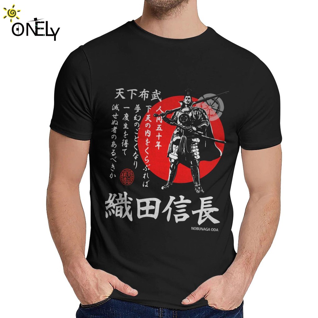 Custom Oda Nobunaga Tenka Fubu T Shirt Male Stylish Natural Cotton Shopee Malaysia