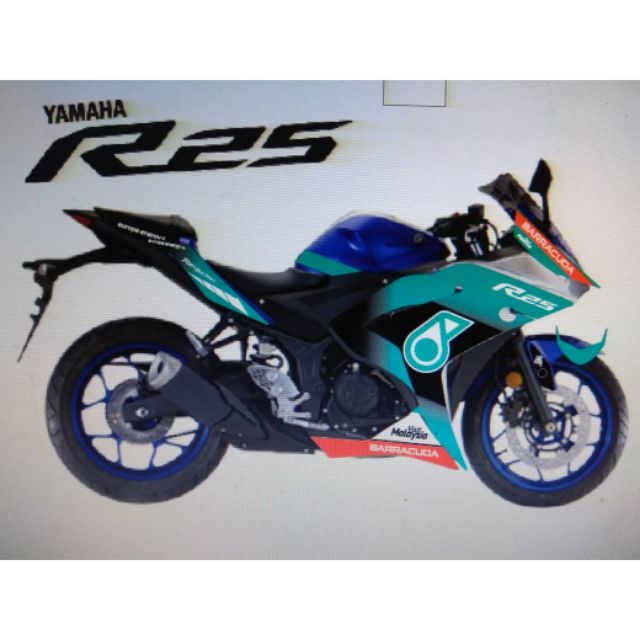 Yamaha R25 Body Sticker Shopee Malaysia