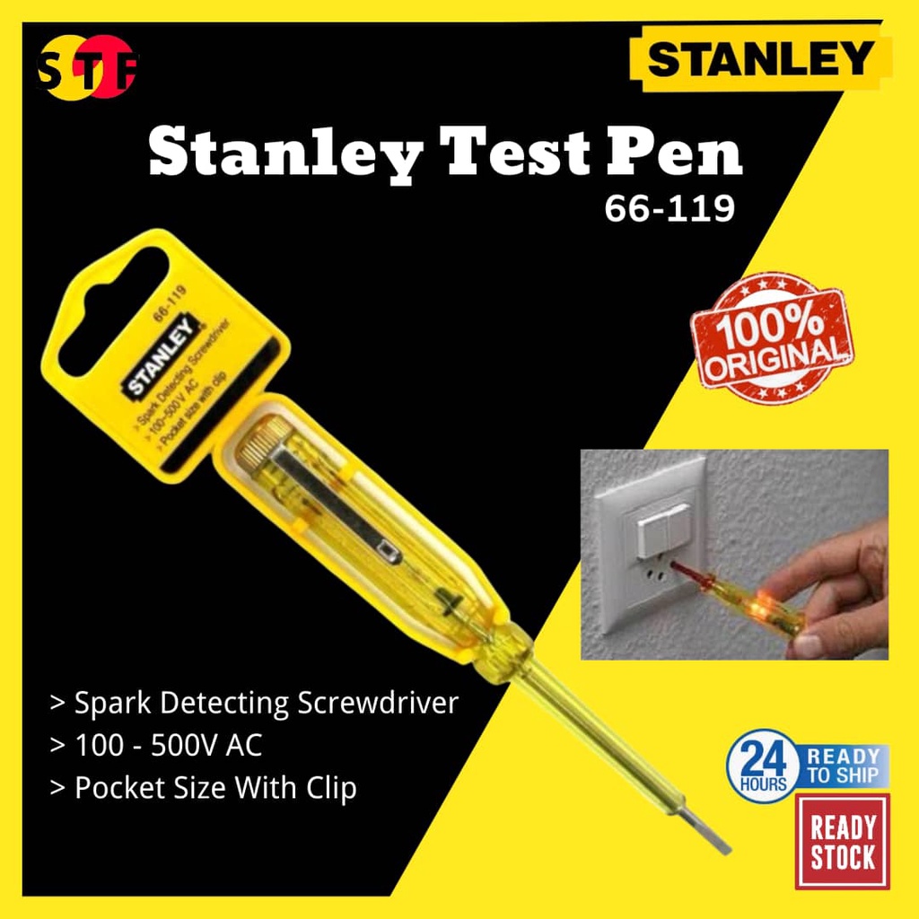 Stanley Original Spark Detecting Screwdriver / Test Pen ( 66-119 ) 100% ...