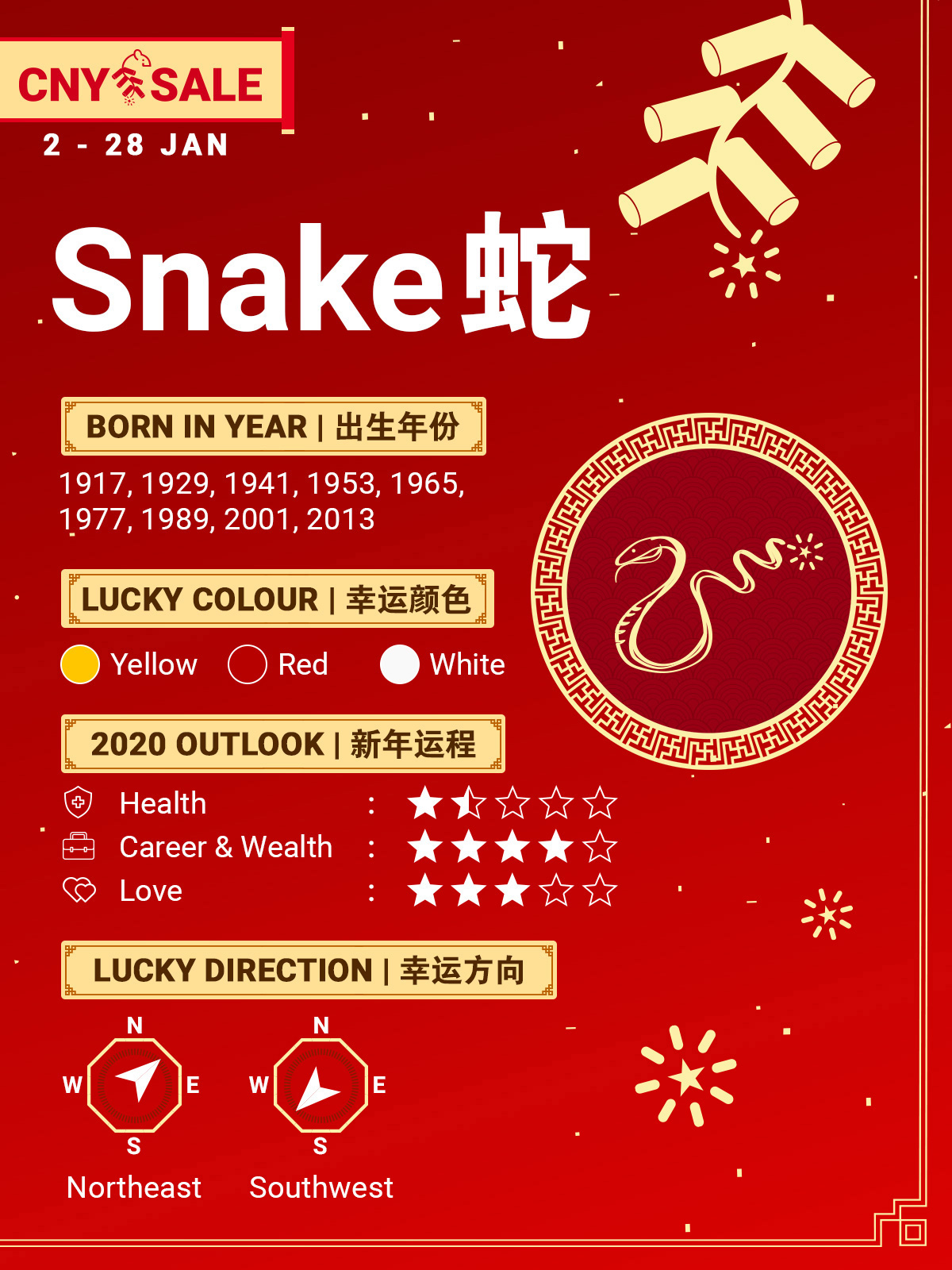 Snake Zodiac 2020 Get Your Snake Chinese Horoscope Reading Jan