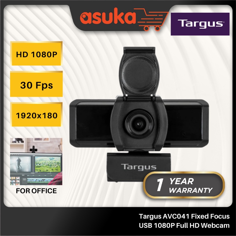 Targus AVC041 / AVC041AP-50 Fixed Focus USB 1080P Full HD Webcam/ Targus AVC042 AV Auto Focus USB 1080P Full HD Webcam