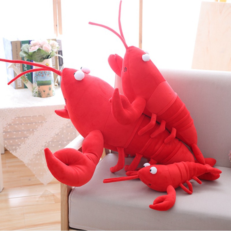 Smilesky Realistic Stuffed Lobster Plush Toy - Red, 12 Inches Long - View #4