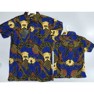  Ready  Stok Baju  Batik  Biru Lelaki Kanak Kanak 2 12 Tahun 