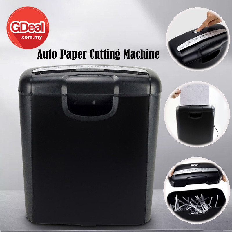 GDeal Paper Cutting Machine Straight Cut Paper Shredder 6 Strip Cut For Home And Office Pemotong Kertas