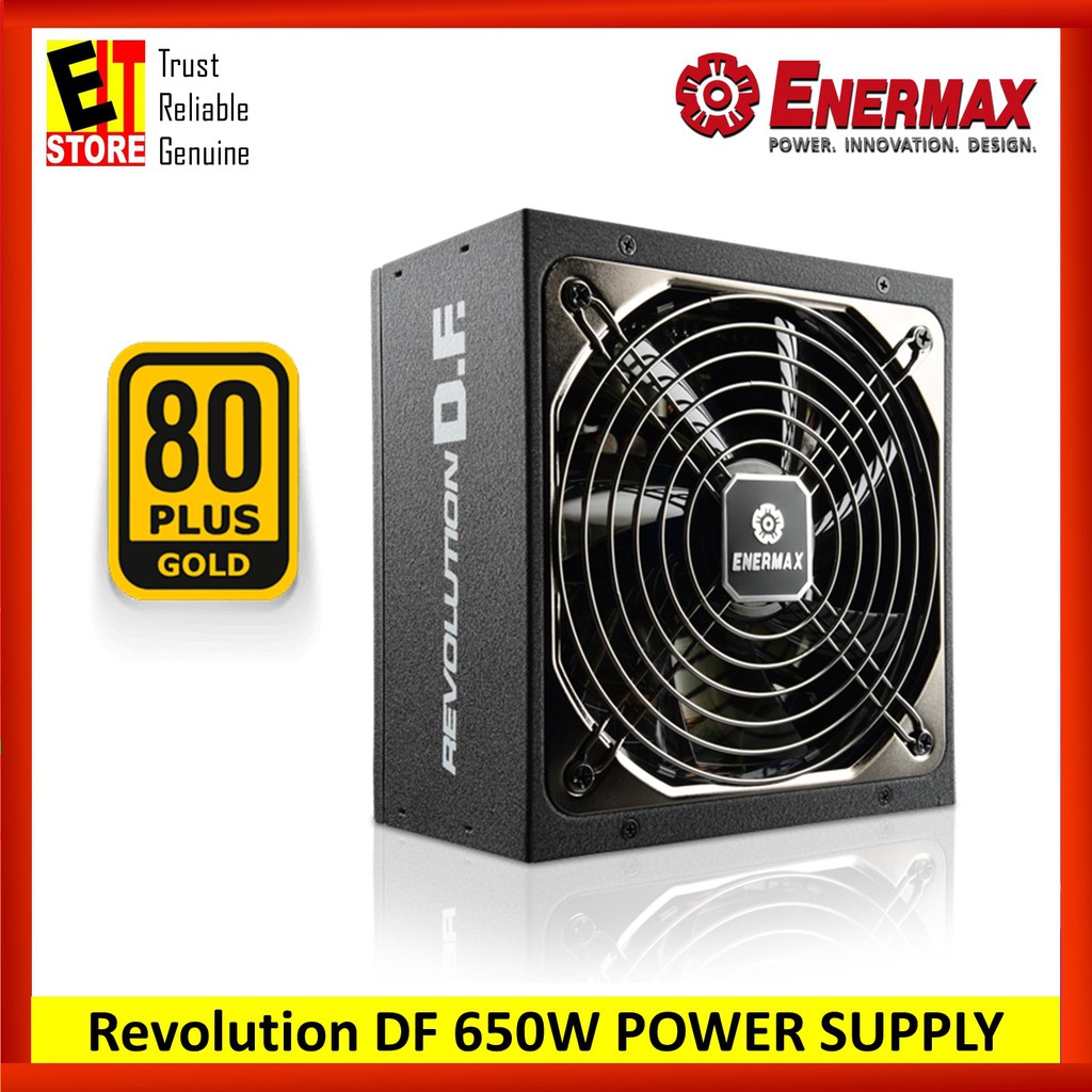 Enermax Revolution DF 650W - 80 Plus Gold Certified PSU， Full