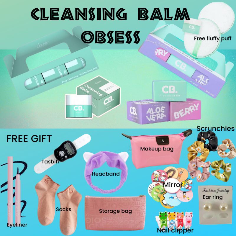 [OBSESS] CLEANSING BALM OBSESS SKIN + FREE GIFT Obsess special edition Cleasing balm obsess