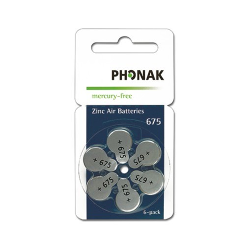 Phonak Hearing Aid Battery Size 675 6 Pcs Shopee Malaysia