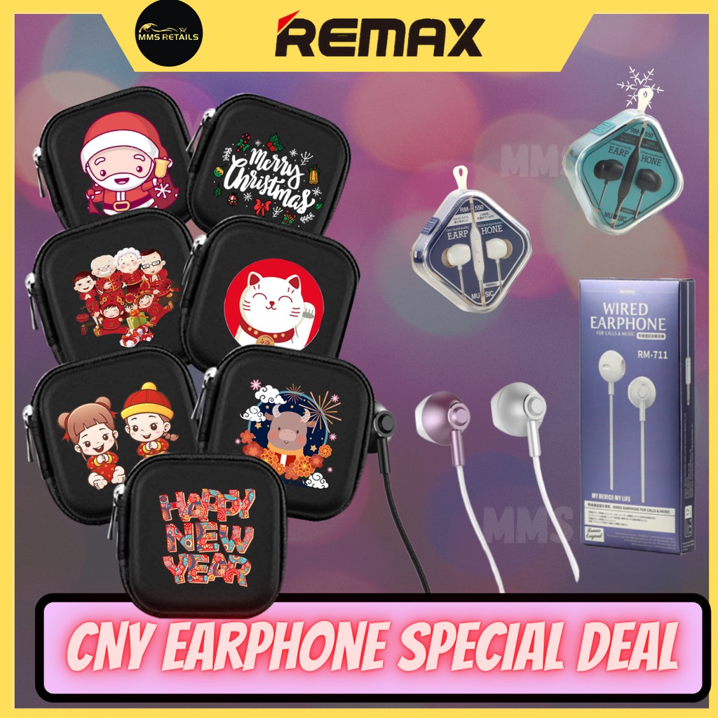 Chinese New Year Special Edition Earphone Gift Printing Gift Cover Present Remax Gift Set Rm550 RM711