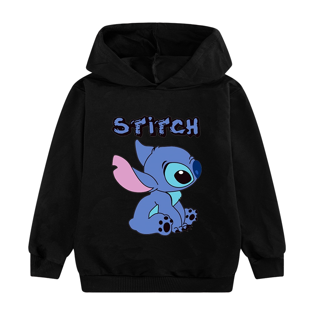3-15 Years Old Stitch Cartoon Kids Cotton Hoodie Big Children Casual Hooded  Sweater Girls Boys Long Sleeve Sweatshirt | Shopee Malaysia