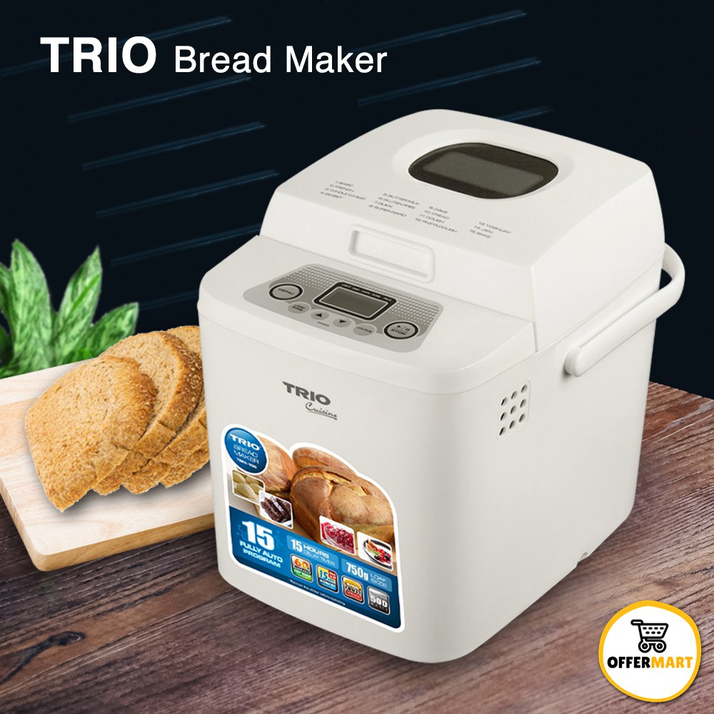 TRIO Bread Maker TBM-106 LCD Mesin Pembuat Roti Doh Dough Maker And ...