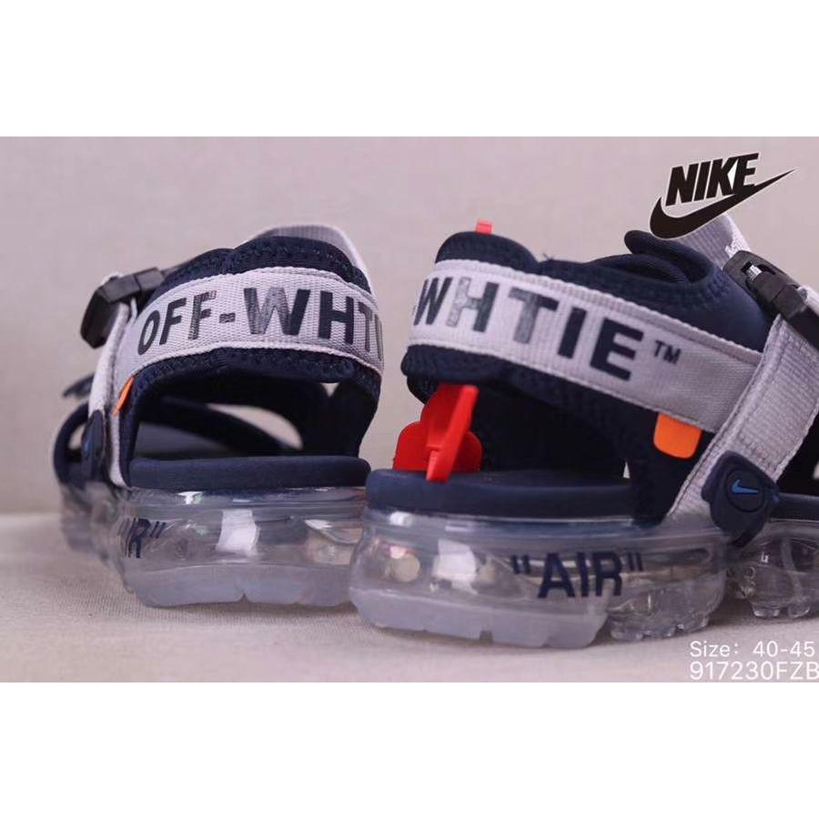 nike air off white sandals