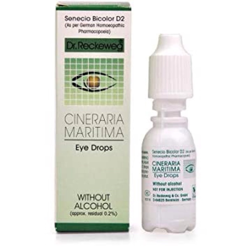 Eye drop Homeopathy Cineraria Maritima by Dr. Reckeweg (made in Germany