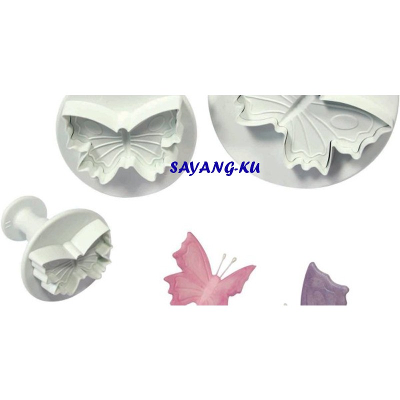 A116/Fondant Cutter Fondant Sugar Craft Mould Plunger Cutter Butterfly Fondant Mould Fondant Fondant Mold/Local Seller