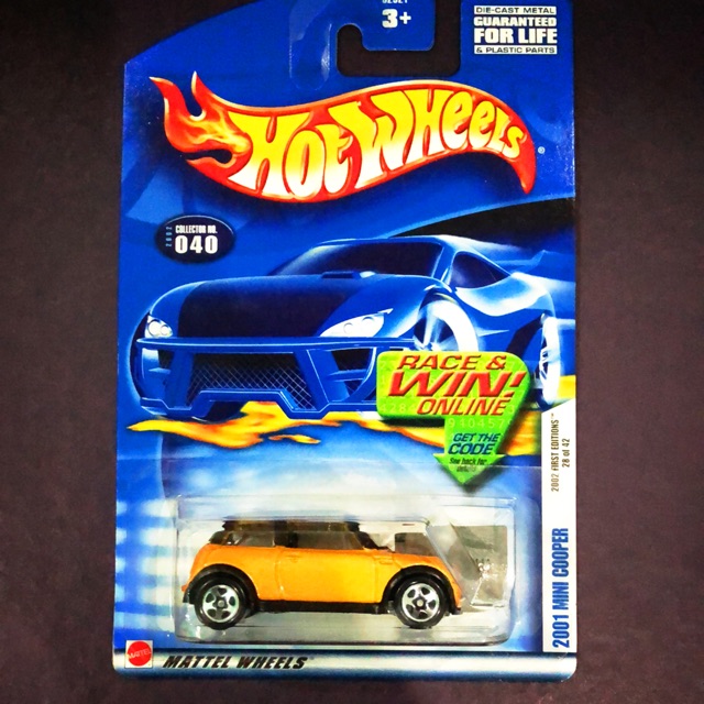 hot wheels 2001 mini cooper