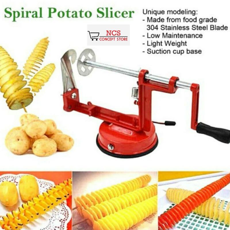 Spiral Potato Slicer Potato Spring Machine Kentang