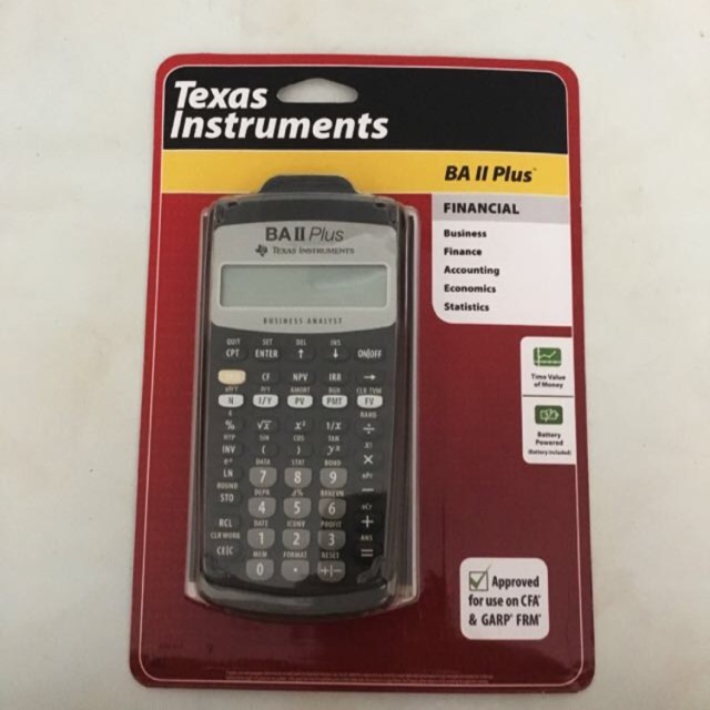 Texas Instruments Ba Ii Plus Financial Calculator Shopee Malaysia