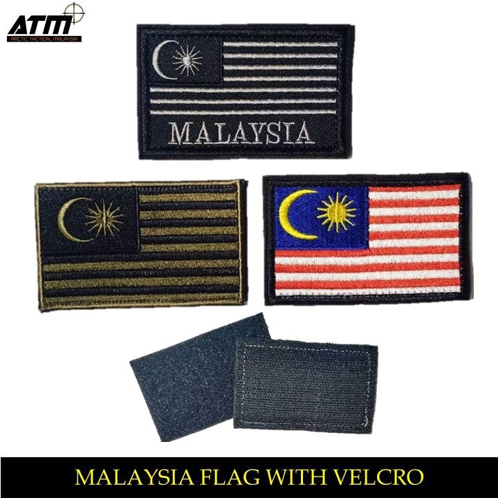 ARCTIC TACTICAL MALAYSIA Malaysia Flag Embroidery Patches Complete ...