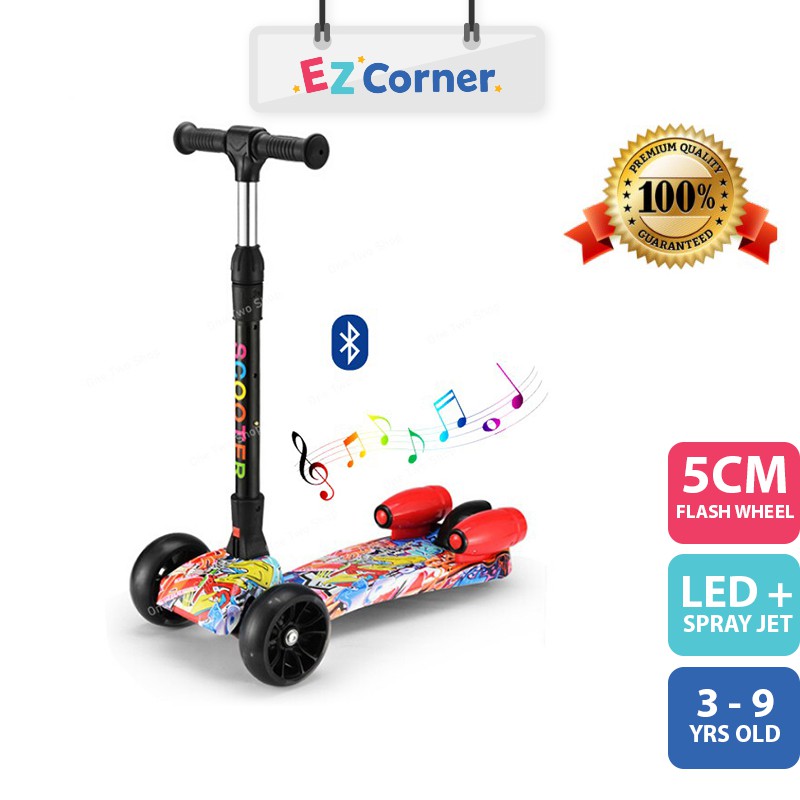 EZCORNER Kick Jet Scooter for Kids 3 Wheel Kid Jet Skuter Kids Scooter