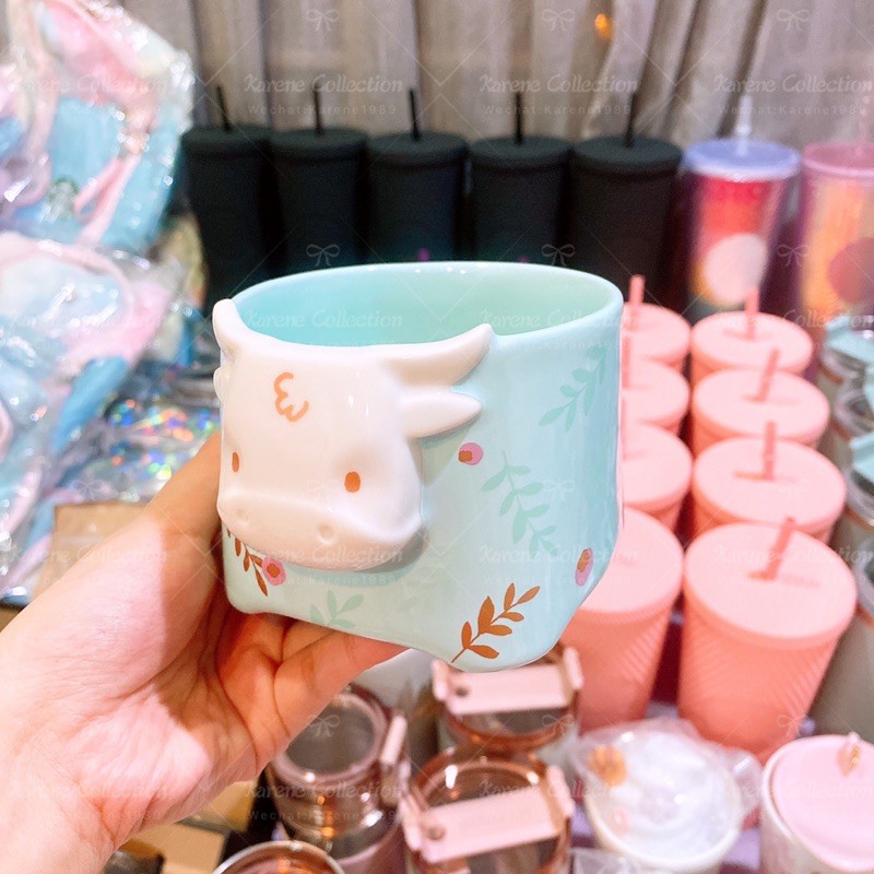 Buy Readystock Starbucks Taiwan Chinese New Year 21 Ox Collection Cow Ceramic Mug 355ml台湾 星巴克21牛年系列奶盒造型陶瓷杯 Seetracker Malaysia