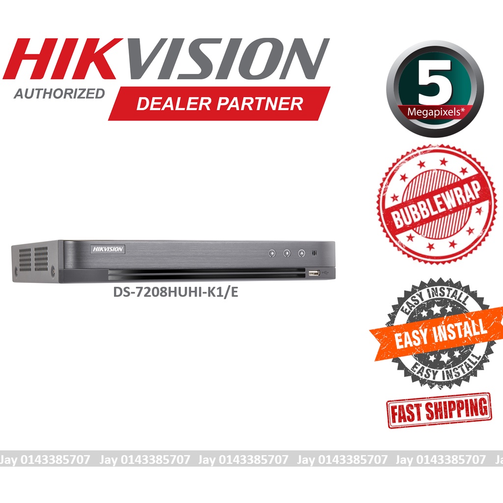 Ship Out Fast Ds 78huhi K1 E Hikvision 8 Channel Analog Hik Dvr 5mp 8ch Ultra Hd Cctv Digital Video Recorder Shopee Malaysia