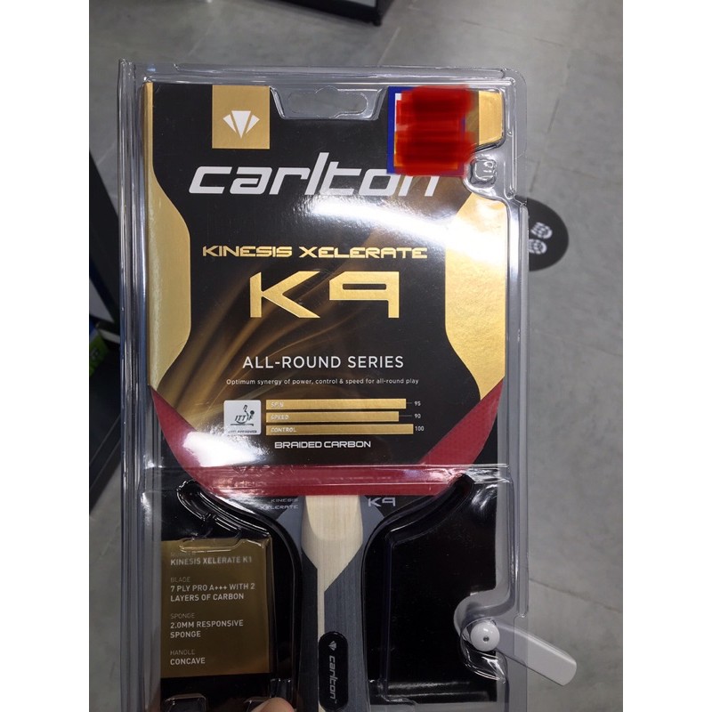 carlton KINESIS XELERATE K9 ( table tennis bat / ping pong bat ) high