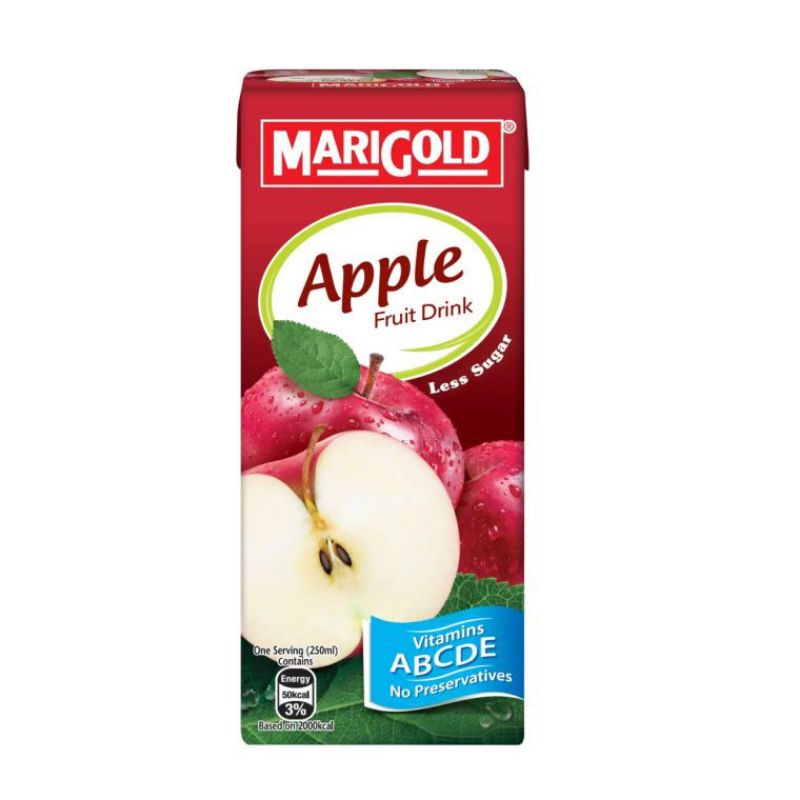 Marigold Uht Fruit Drink Apple 250ml Shopee Malaysia 1609