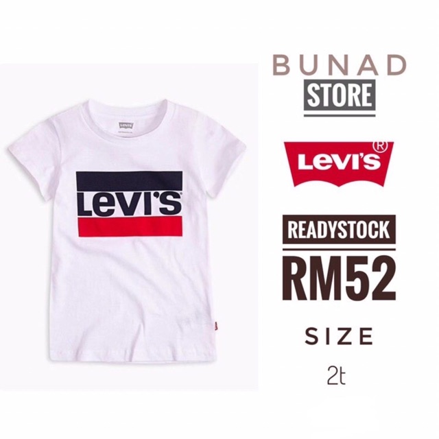 girls levis tshirt