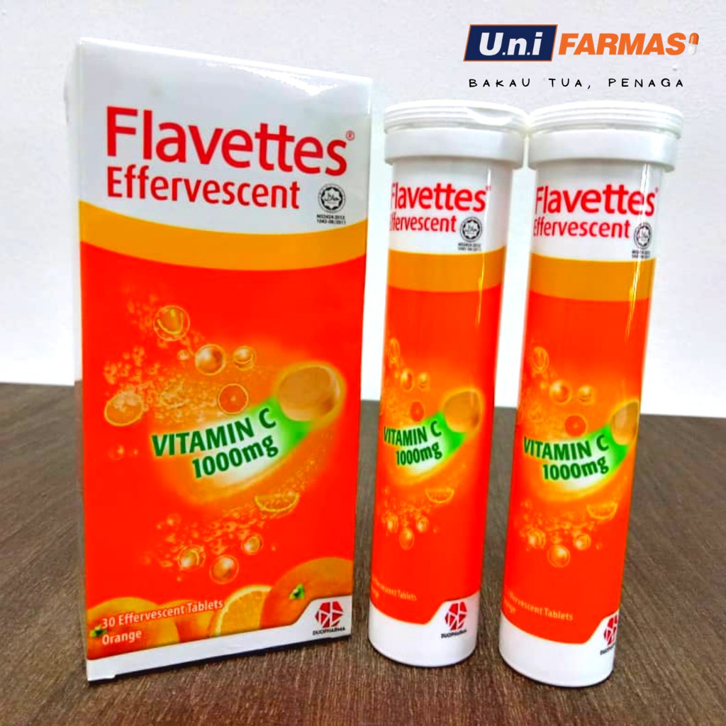 Ready Stock Flavettes Effervescent Vitamin C 1000 Mg 15 S Orange Shopee Malaysia