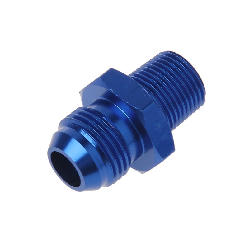 Male AN10 To 3/8'' NPT Thread Aluminum Straight Adapter Pipe Fuel Oil Fitting