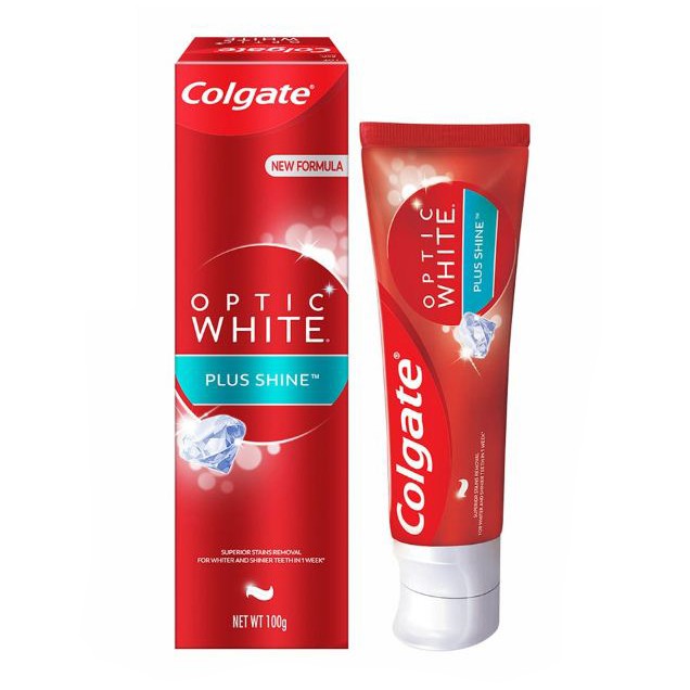 Colgate Optic White Plus Shine Whitening Toothpaste 100g 